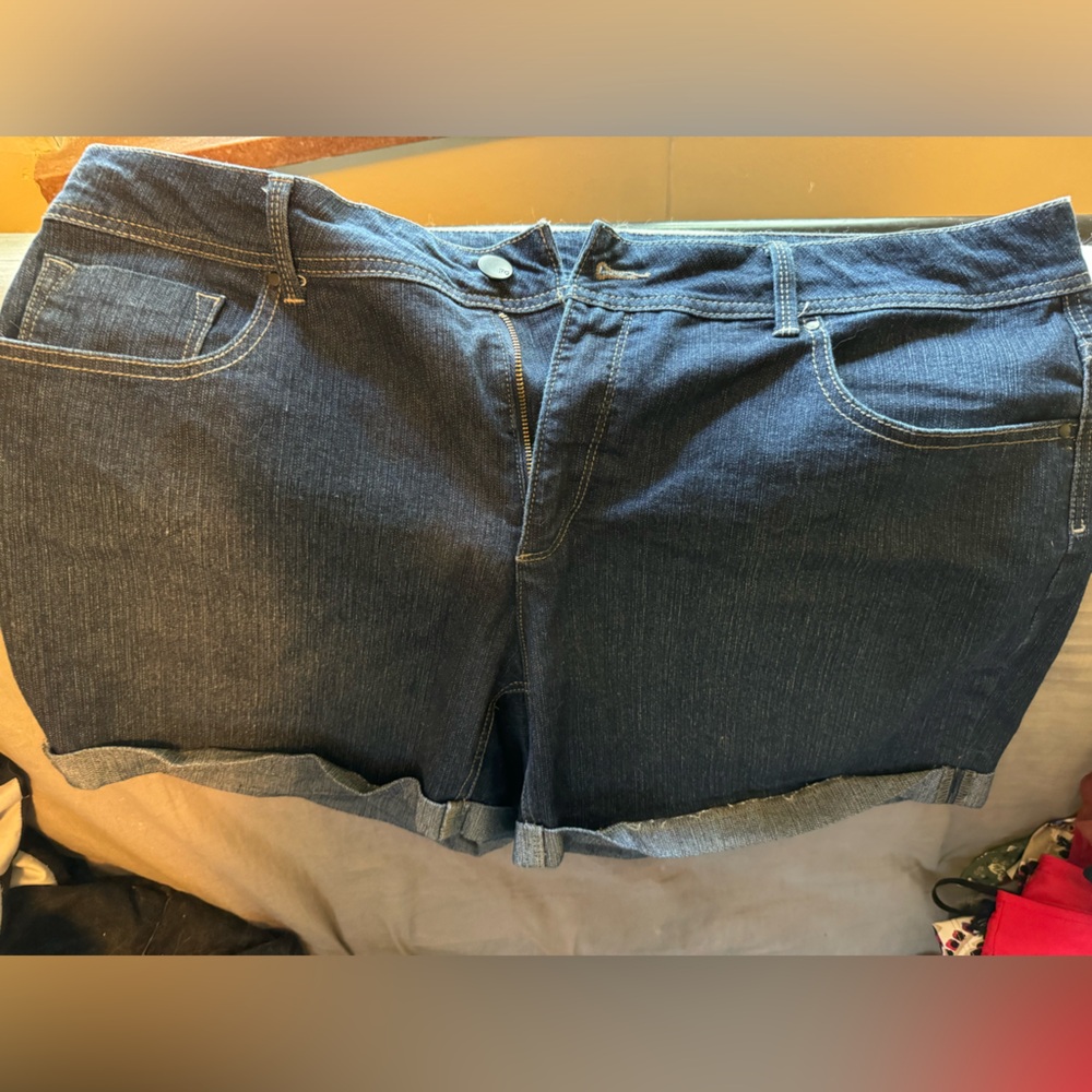 Faded glory jean shorts. No stretch